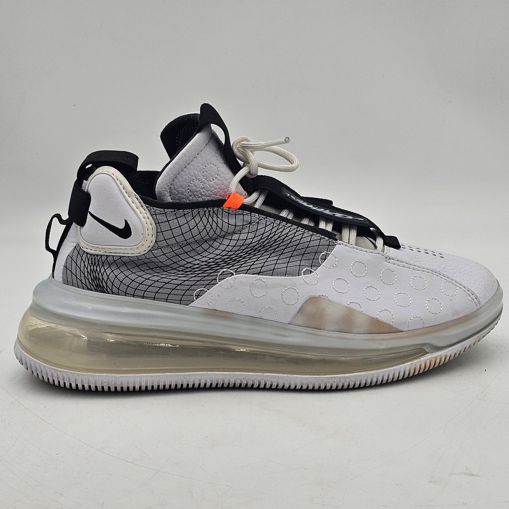 Nike Air Max 720 Waves White Black D/MS/X BQ4430-100 Mens Size 8